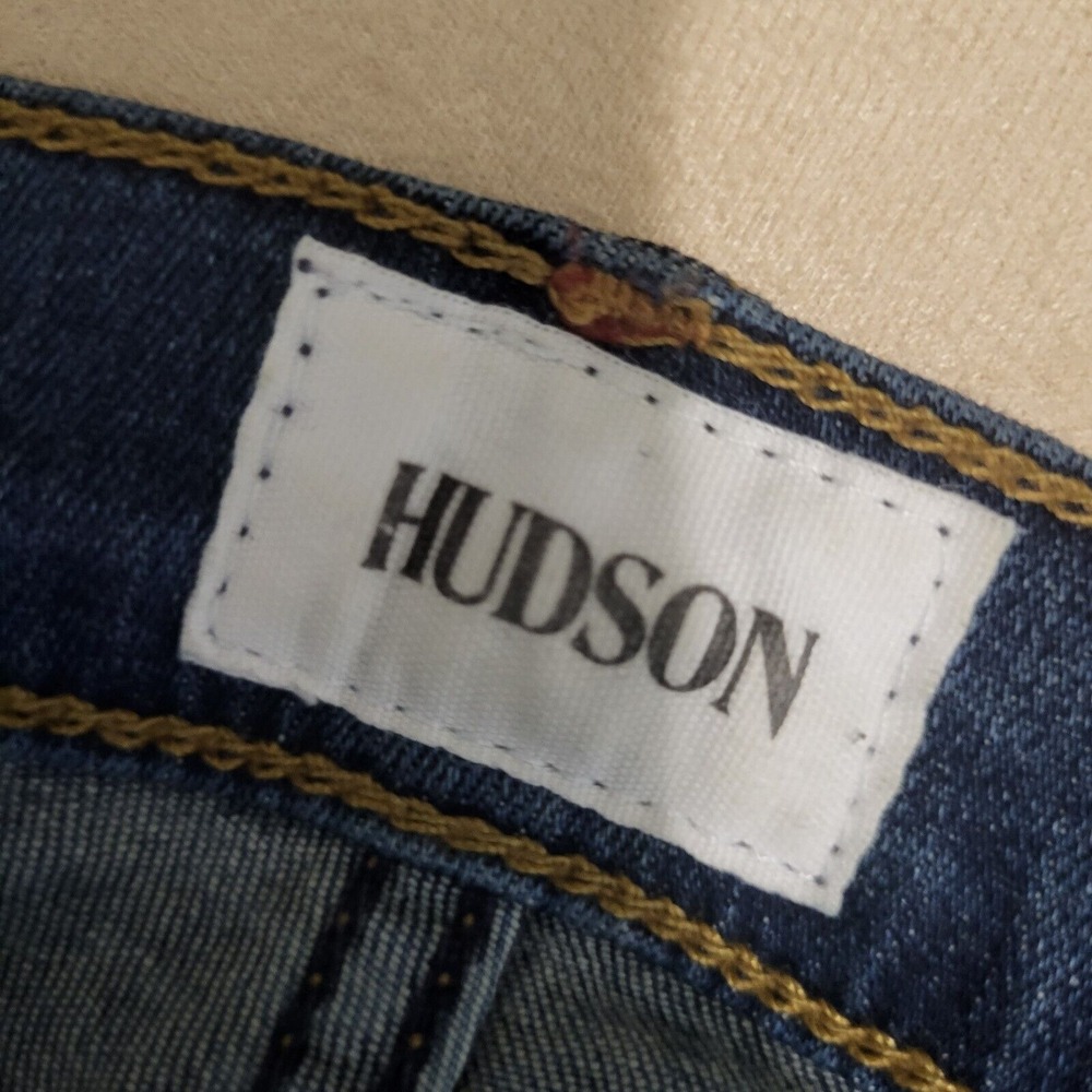 Hudson's‎ Blue Jeans, Natalie Mid Rise,  Distressed, Super Skinny, Women Size 26 - Picture 2 of 9